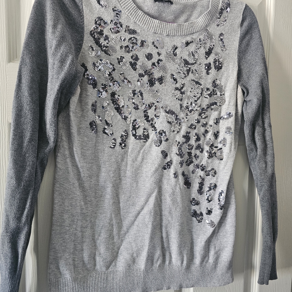Express Gray Knit Sweater Used